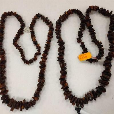 BROWN AMBER NECKLACES