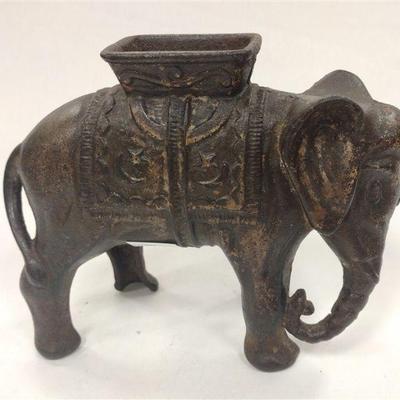 CAST IRON ELEPHANT BANK