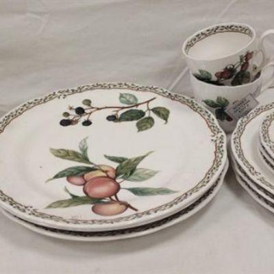 NORITAKE ROYAL ORCHARD SERVICE FOR THREE