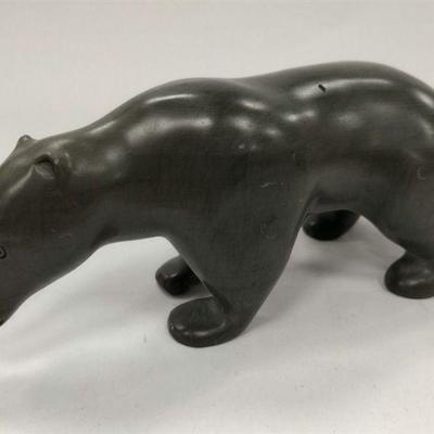CARVED STONE BEAR