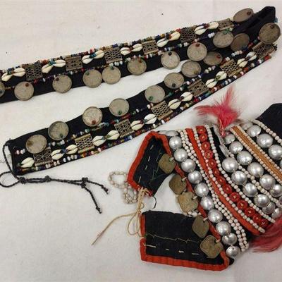 BELT AND ARM DRESS DECORATED WITH BURMESE COINS
