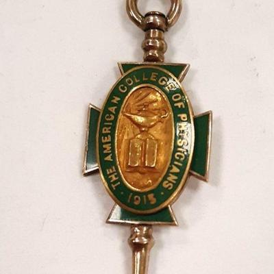 10K THE AMERICAN COLLEGE OF PHYSICIANS FRAT PENDANT