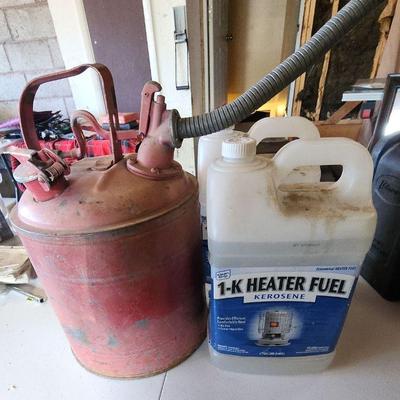 Vintage Gas Can and Kerosene Fuel