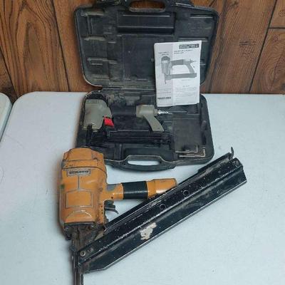 Stanley Bostitch Pneumatic Nailer & Porter Cable Stapler with Case