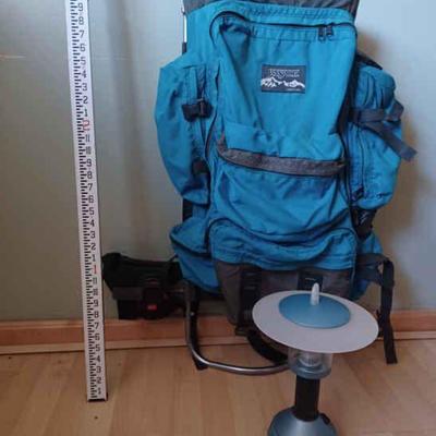 Vintage Jansport Backpack and Camping Gear