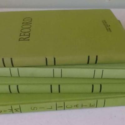 Vintage Ledgers Record Books And Federal Supply