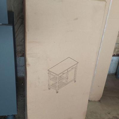 Linon Isabella Kitchen Island with Granite Countertop