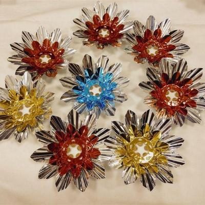 old foil Christmas bulb reflectors