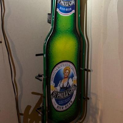 Vintage St Pauli Girl Neon Sign