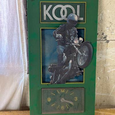 Vintage Kool Cigarettes Advertising Wall Clock (battery operated)