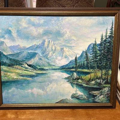 A great selection of artwork throughout the house. Original artwork and prints. Many have antique frames. 