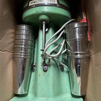Vintage Hamilton Beach 40DM 3 Head Triple Malt Milkshake Mixer - Working