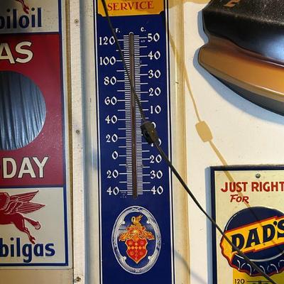 Vintage Wall Decor and Wall Thermometer