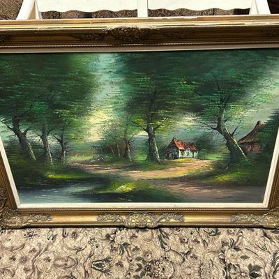 A great selection of artwork throughout the house. Original artwork and prints. Many have antique frames. 