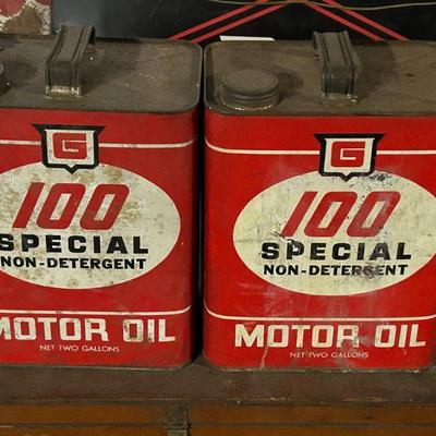 Vintage Motor Oil Cans