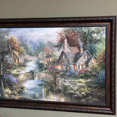 A great selection of artwork throughout the house. Original artwork and prints. Many have antique frames. 