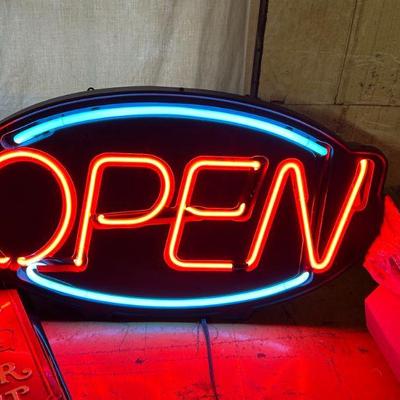 Multiple OPEN Neon Signs for Retail/Restaurant