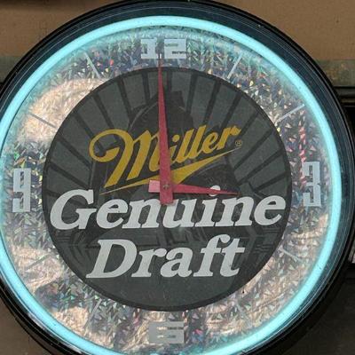 Vintage Miller Genuine Draft Wall Clock