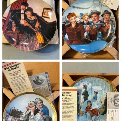 Hamilton Collection Limitied Edition Collector Plates w/ 23K gold border. All in original packaging and all with paperwork.