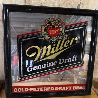 MIller Genuine Draft Vintage Wall Mirror