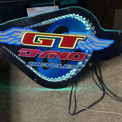 Sale Photo Thumbnail #34: GT Dyno Bicycles Advertising Lightbox/Neon Sign. 