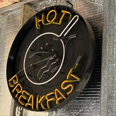 Hot Breakfast Large Neon Sign