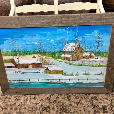 A great selection of artwork throughout the house. Original artwork and prints. Many have antique frames. 