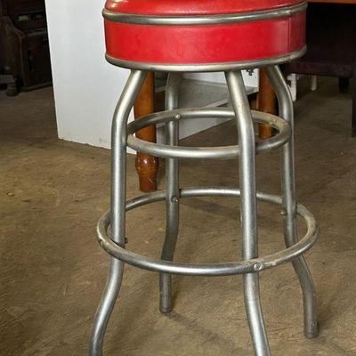 Restaurant Equipment - Set of Four Vintage Barstools