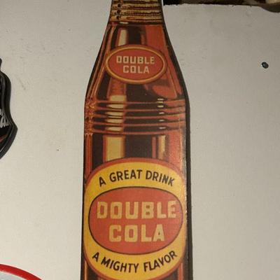 Vintage Double Cola Wall Tin