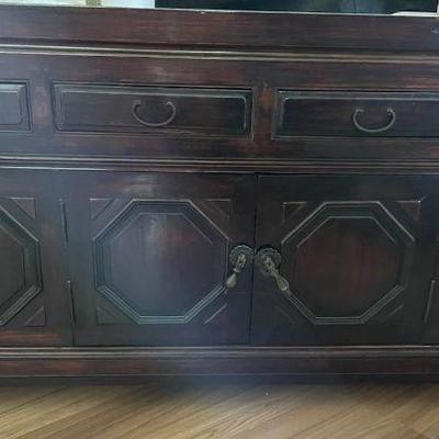 MHT019 Vintage Korean Wooden Cabinet & Drawers