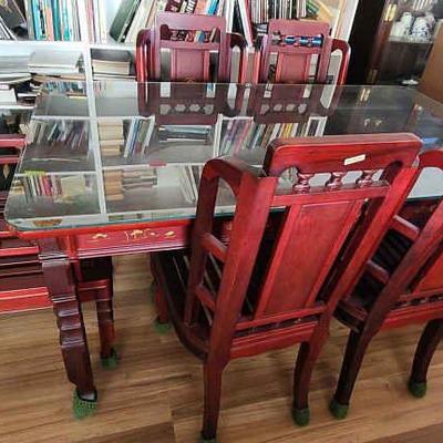 MHT001 - Six-Seat Asian Dining Table 