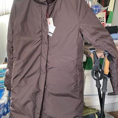 MHT009 Women’s Down Coat - Dark Brown Size M