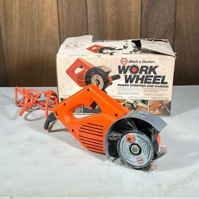 Black & Decker Work Wheel | Power stripper and sander with flap wheel. - l. 14.75 in (box)