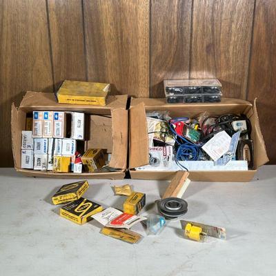 (2pc) Boxes Mixed Parts | Including AC, refrigeration, electric, etc., wiring and more.