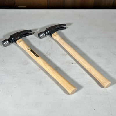 (2pc) Stanley Hickory Hammers | Stanley Professional Hickory hammers. - l. 18 in

