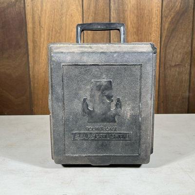 Sears Craftsman Router | 1/2 HP, in a black plastic fitted case.