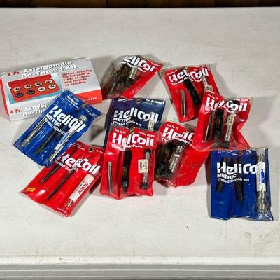 Thread Repair Kits | Grouping of several unopened thread repair kit, mostly by Helocoil.