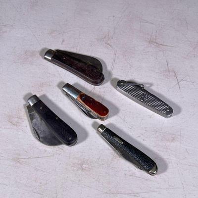 (5pc) Vintage Folding Pocket Knives |