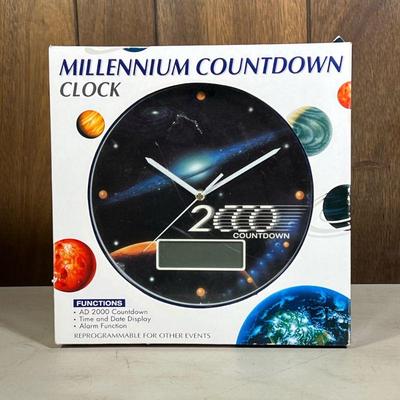 Millennium Countdown Clock | Reprogramable for other events. - h. 12.25 x w. 12.25 in (box)


