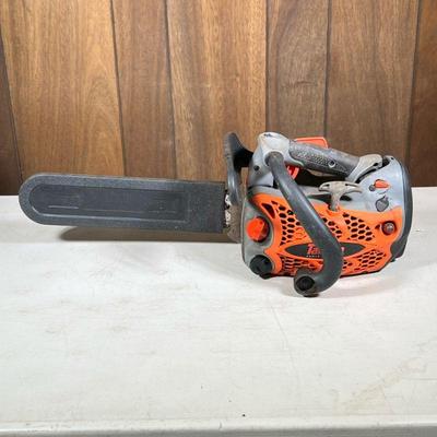 Tanaka Gas Chainsaw | Tcs-3301pfs gas powered chainsaw with blade cover.

