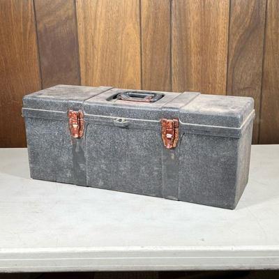 Tuff-Box Tool Chest | Professional Tuff-Box, tray with socket organizer, heavy duty. - h. 10 x w. 25.5 x d. 9 in

