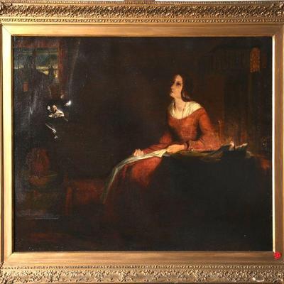 Richard Redgrave "The Semptress" oil painting