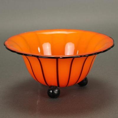 Loetz tango glass bowl
