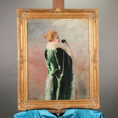 Pierre-Andre Brouillet oil painting