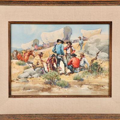 Lloyd Harting "Scout Returns" painting
