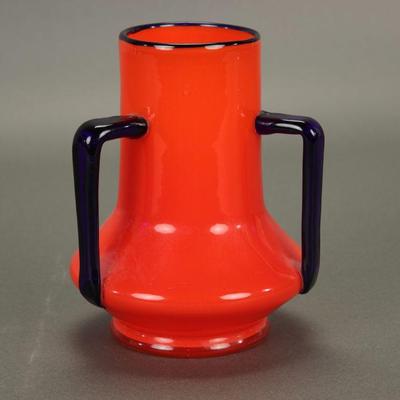 Loetz tango glass vase