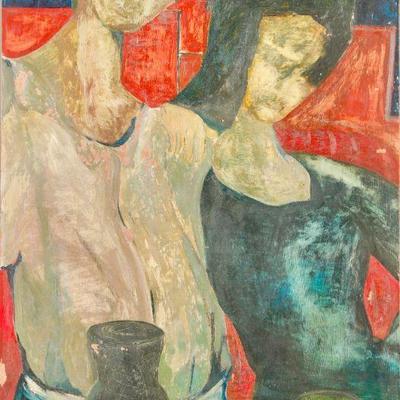 F. Rayner oil painting