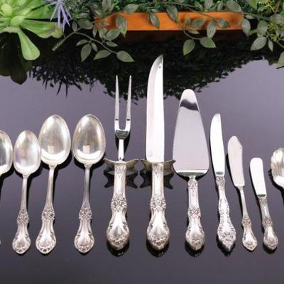 International Sterling flatware "Wild rose" 