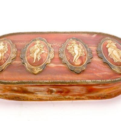 Incolay stone jewelry box