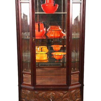 Art Nouveau China/ curio Cabinet